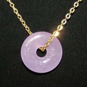 Vtg Genuine Amethyst Lifesaver Pendant
